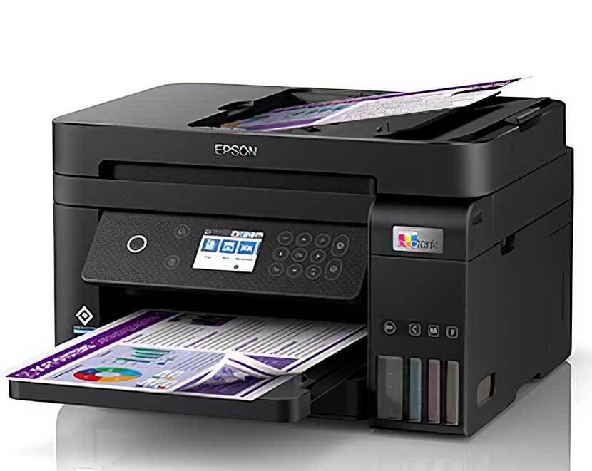 Impresora Multifuncional EPSON Ecotank L6270, Imprime, Escanea, Copia, Fax-Dúplex-USB, LAN-WiFi.