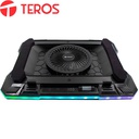 Cooler TEROS TE-7133N RGB, compatible con notebooks de 14" hasta 19"