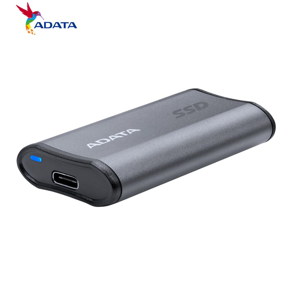 SSD Externo Adata SE880, 1TB, Interfaz USB 3.2 Gen 2 Type-C, Silver.