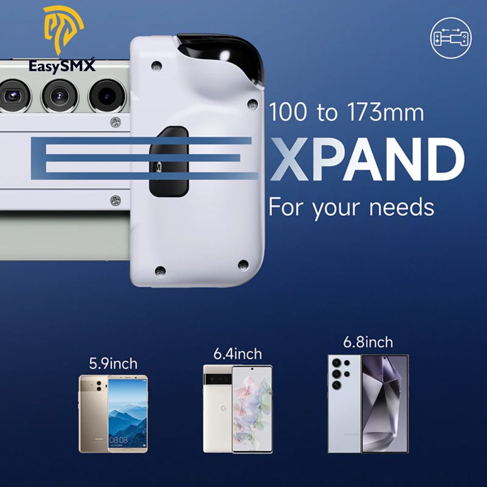 GamePad EasySMX M05 Mobile Gaming Controller, BT, USB C, White.