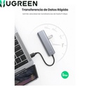 Hub USB-C Genius UH-400 4 USB-A 3.0 Black.