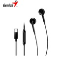 Audífono C/Micrófono Genius HS-M365 In-Ear Usb-C Black.