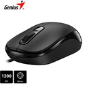 Mouse Óptico Genius DX-110, USB,1000dpi, Negro.