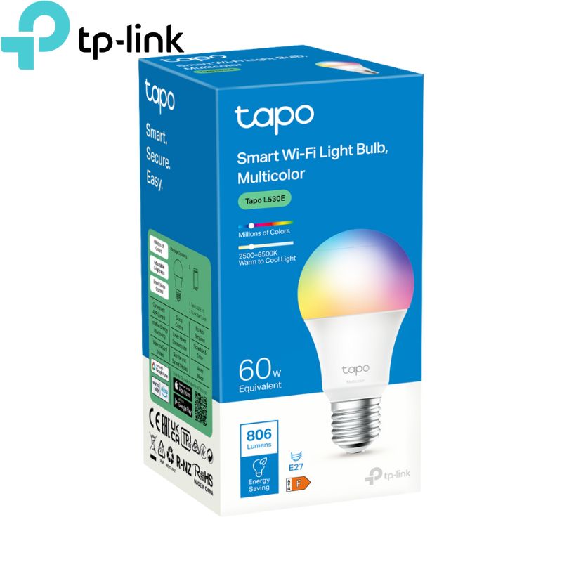 Foco Inteligente Tapo L530E 8.7W, Wi-Fi, Multicolor.