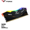 Memoria Ram TeamGroup T-FORCE DELTA Tuf Gaming Alliance RGB DDR5, 16GB DDR5-5600MHz, CL36 1.2V