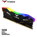 Memoria Ram TeamGroup T-FORCE DELTA Tuf Gaming Alliance RGB DDR5, 16GB DDR5-5600MHz, CL36 1.2V