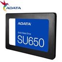 Unidad de Estado Solido ADATA, SU650, 1TB, Sata 6GB/S, 2.5", 7mm, 3D NAND.