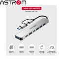 Hub USB 3.0 Astrom MH2371, 2Ports Type-c, 1Port 3.0, 4Ports 2.0.