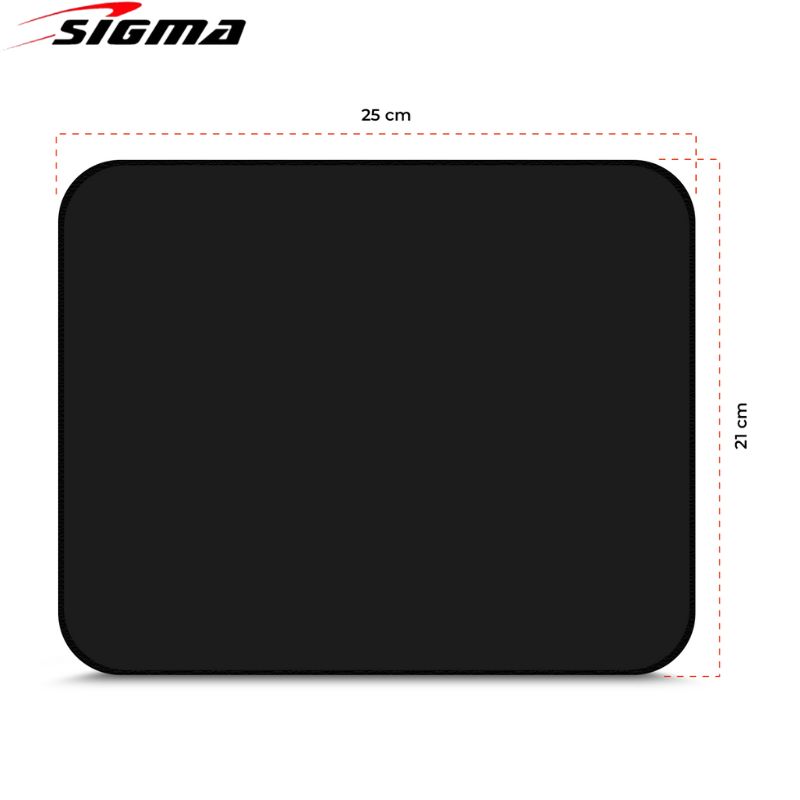 Pad Mouse SIG X39+W, Solid Black 3, Sigma.