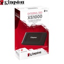 SSD Portable Kingston XS1000, 2TB, Interfaz USB 3.2 Gen 2 Type-C, Negro.