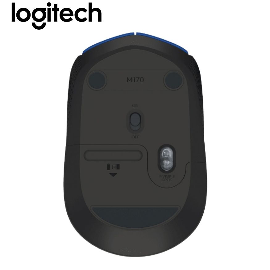 Mouse Logitech M170 Inalámbrico, Blue.