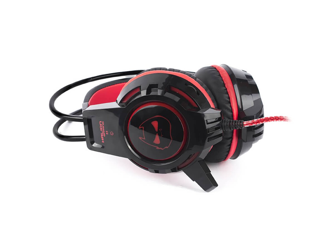 AUDIFONO GAMER HALION S5 LED ROJO