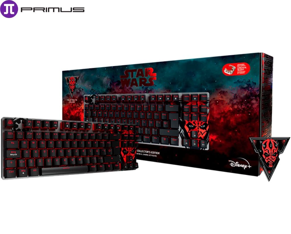 Teclado Mecánico Primus Gaming Dark Side BALLISTA81T, Switch Red, Español.