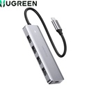Hub USB-C a 4 USB-A 3.0, Ugreen CM219, Silver.