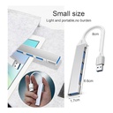 Hub USB 3.0, 4 Puertos Metal.