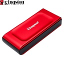 SSD Portable Kingston XS1000R, 1TB, Interfaz USB 3.2 Gen 2 Type-C, Rojo.