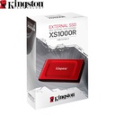 SSD Portable Kingston XS1000R, 1TB, Interfaz USB 3.2 Gen 2 Type-C, Rojo.