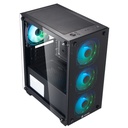 Case Gaming HALION Ragnarok 323, Vidrio Templado, 4 x RGB, Fuente 550w
