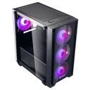 Case Gaming HALION Ragnarok 320, Vidrio Templado, 4 x RGB, Fuente 550w.