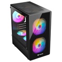 Case Gaming HALION Luna P25, Vidrio Templado, S/Fuente, 3 x RGB.