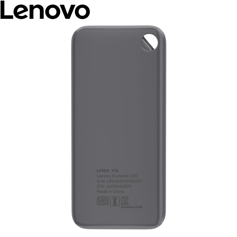 Disco duro sólido externo Lenovo LP100 SSD Portátil, 1TB, USB Tipo-C 3.2 Gen 1