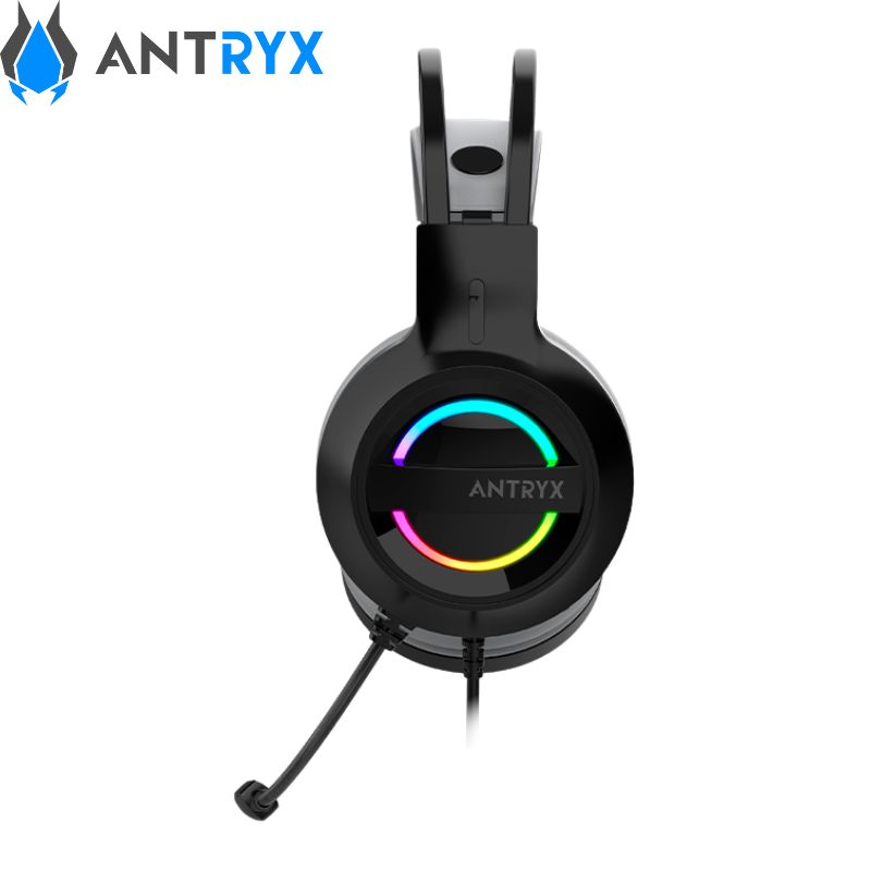 Audífono C/Micrófono Antryx Iris-K Gray, 7.1 Virtual, USB.