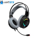 Audífono C/Micrófono Antryx Iris-K Gray, 7.1 Virtual, USB.
