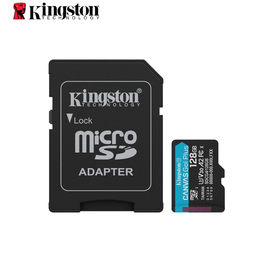Memoria Flash micro-SD Kingston Canvas Go! Plus, 128GB, con Adaptador SD, 200Mb/s