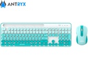 Teclado + Mouse Inalámbrico Antryx WS-970, Holder Slod, Green.