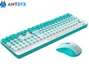 Teclado + Mouse Inalámbrico Antryx WS-970, Holder Slod, Green.