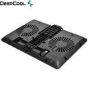 Cooler DeepCool U-PAL, 2 Fan, 1 Ports USB 3.0, 5 Niveles, 14&quot;-15.6&quot;, Black.