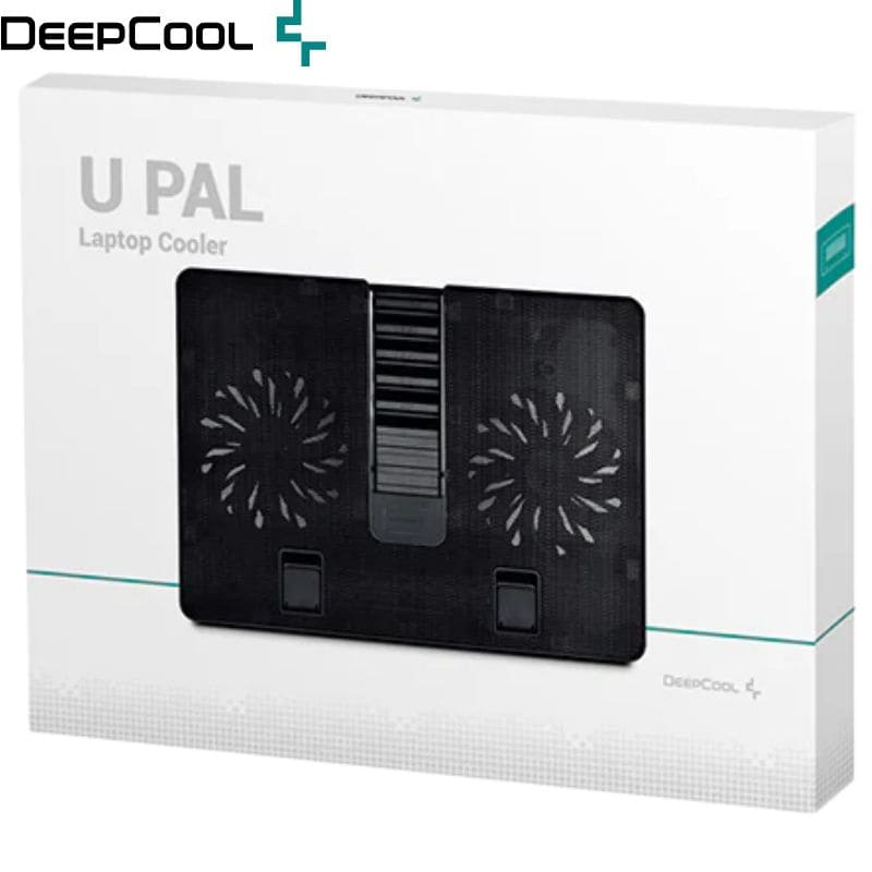 Cooler DeepCool U-PAL, 2 Fan, 1 Ports USB 3.0, 5 Niveles, 14&quot;-15.6&quot;, Black.