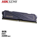 Memoria RAM Hiksemi Armor Black, 16GB, DDR4, 3200 MHz, PC4-25600, CL22, 1.2V.