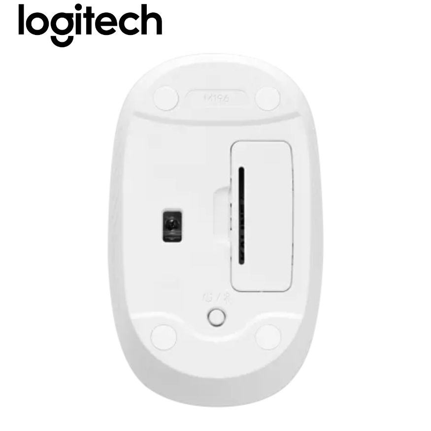Mouse Logitech M196, Wireless/Bluetooth White.