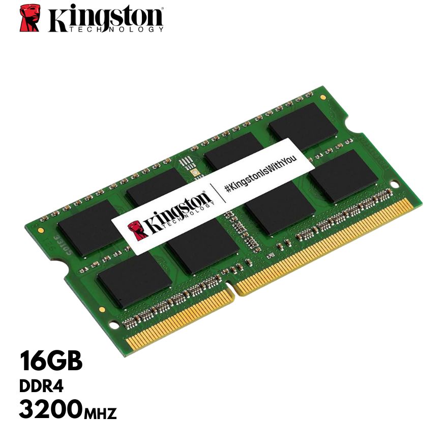 Memoria RAM KINGSTON KVR32S22S8/16, 16GB, SODIMM DDR4-3200MHz, CL22, 1.2V.