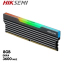 Memoria RAM Hiksemi Armor Black, 16GB, DDR4, 3200 MHz, PC4-25600, CL22, 1.2V.