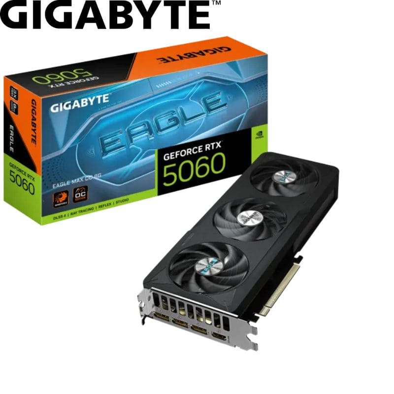 Tarjeta de video Gigabyte GeForce RTX 5060 EAGLE MAX OC 8G, 8Gb GDDR7, PCIe Gen 5.0