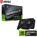 Tarjeta de Video MSI GeForce RTX 5050 8Gb SHADOW 2X OC, 128Bit, GDDR6, PCIe 5.0