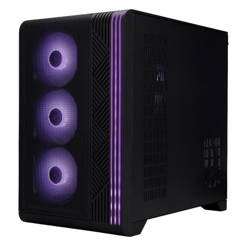 Case Gaming 1ST Player MV5-T White, 03 Cooler RGB, Vidrio templado, Sin Fuente.