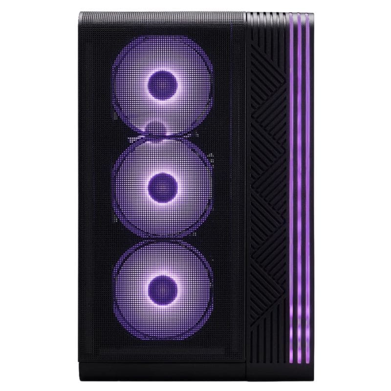 Case 1ST Player VT7 Black, 04 Cooler RGB, Vidrio templado, Sin Fuente.