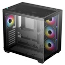 Case DeepCool CG530 4F, 4 Fan ARGB, Vidrio Templado, S/Fuente USB 3.0, Black.