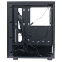 Case sin fuente gamer TEROS TE-1323G, ITX, M-ATX, ATX, 3.5" y 2.5", negro