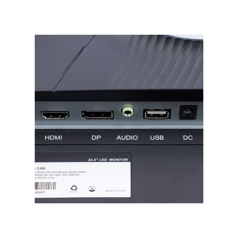 Monitor Plano Gaming Teros TE-2475G 24.5" FHD VA, 180Hz 1ms, HDMI, DP, Audio Out, Negro.
