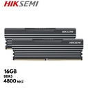 Memoria RAM Hiksemi Future 16GB DDR5-4800MHz PC5-38400, 1.1V, 288-pines, U-DIMM
