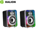 Parlante Gaming, Halion (HA-S272) 10w, USB, RGB.