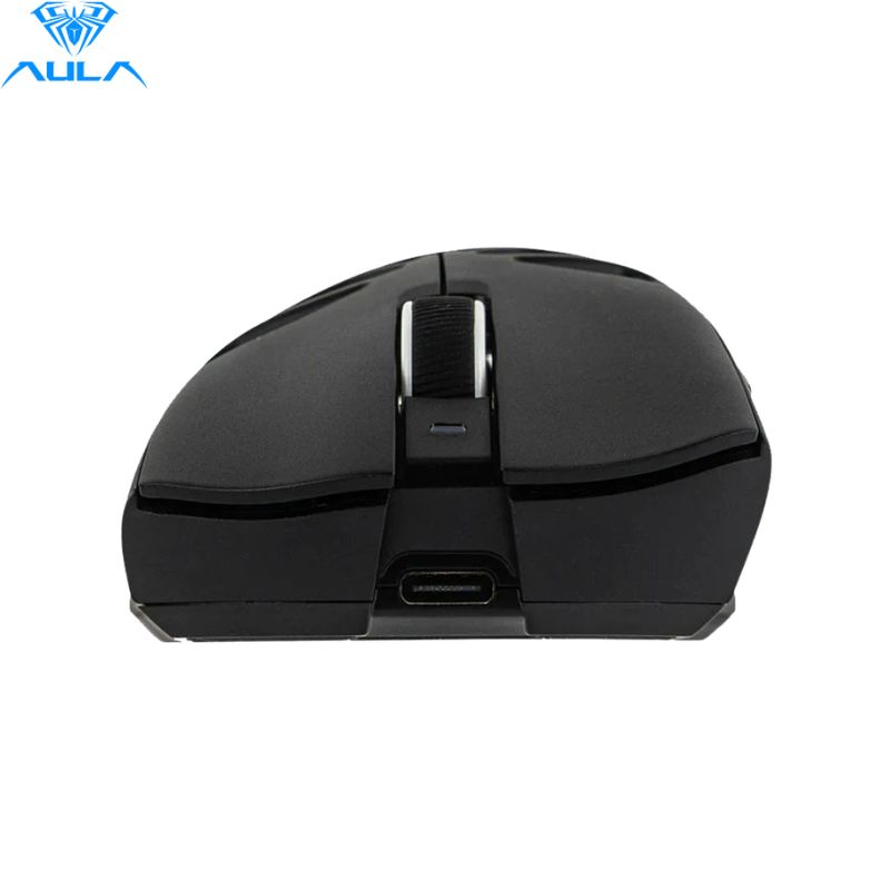 Mouse Gaming Aula SC620, Tri-Mode (Wired+BT/+Wireless), 10k dpi, RGB, Recargable, Black.
