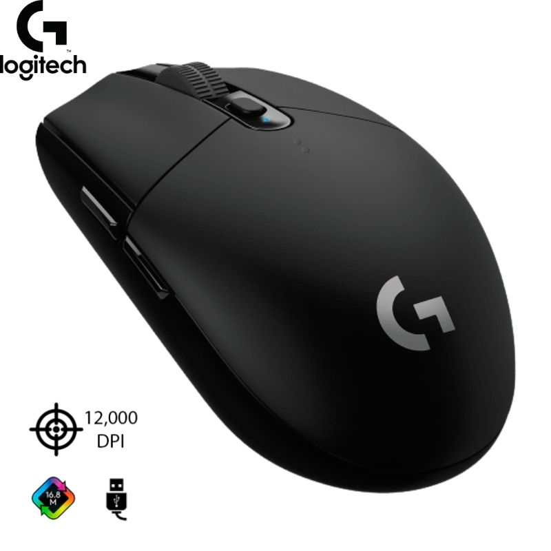 Mouse Logitech G305 LIGTHSPEED Inalámbrico, Black.