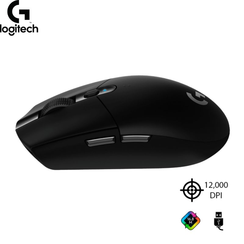 Mouse Logitech G305 LIGTHSPEED Inalámbrico, Black.