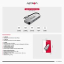 Hub USB 3.0 Astrom MH2371, 2Ports Type-c, 1Port 3.0, 4Ports 2.0.