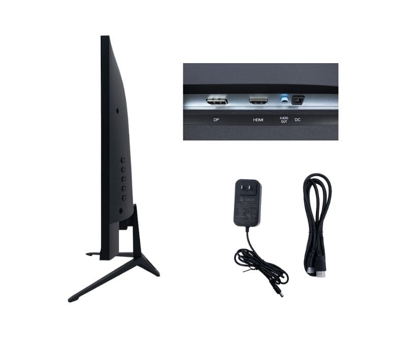 Monitor plano TEROS TE-2417S, 23.8" FHD IPS, 144Hz, 1ms, HDMI, DP, Audio out, Parlantes